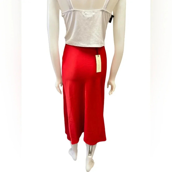 Rachel Zoe NWT Red Maxi Skirt Size 10 - Picture 3 of 9